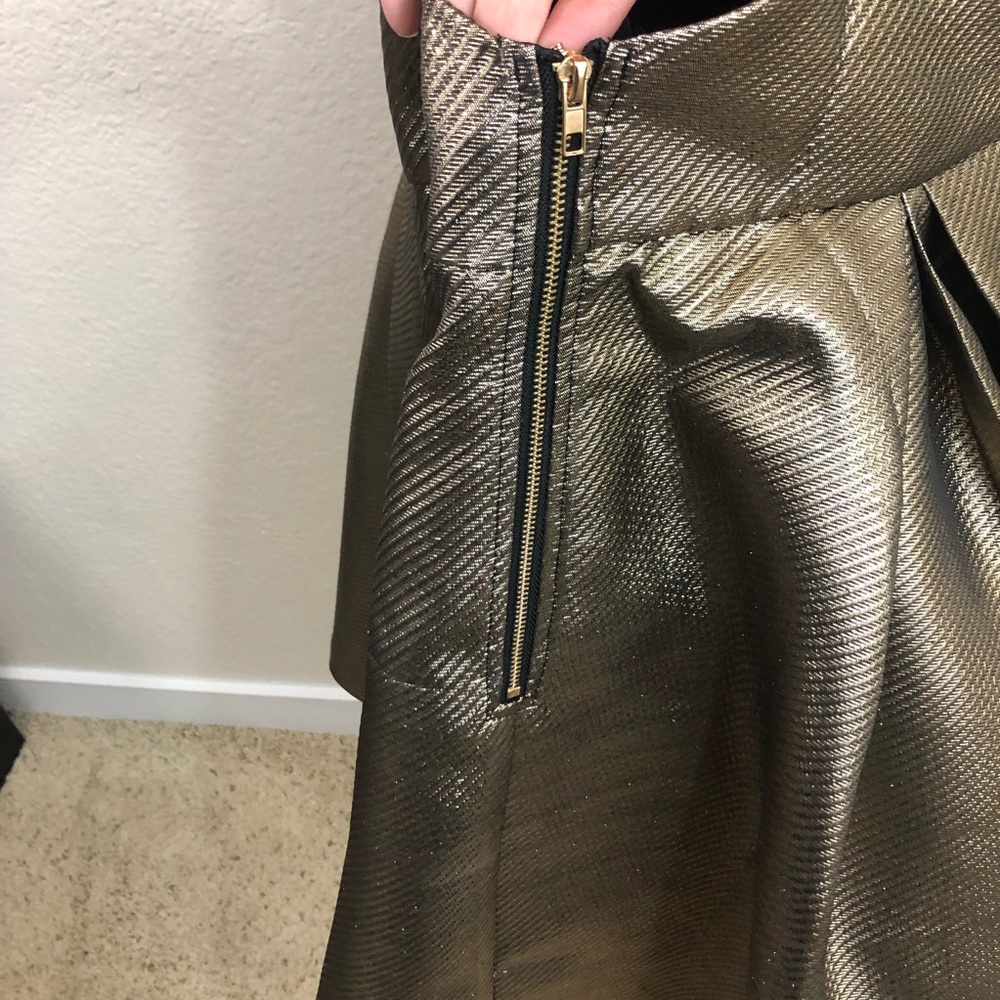 Fashion Nova Metallic Gold Mini Dress - Picture 5 of 8